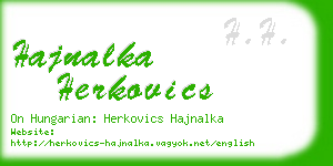 hajnalka herkovics business card